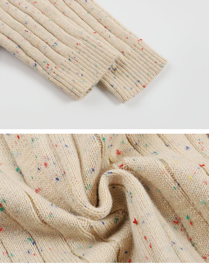 Knitted Onesie With Frill Design