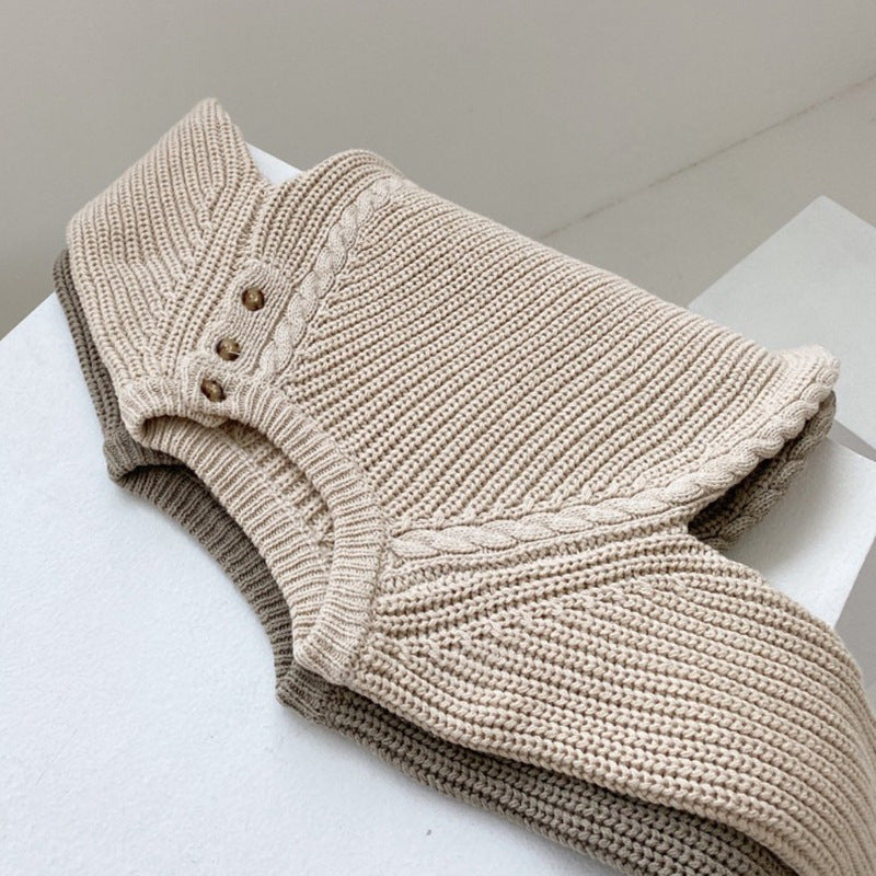 Baby Knitted Long Sleeve Romper
