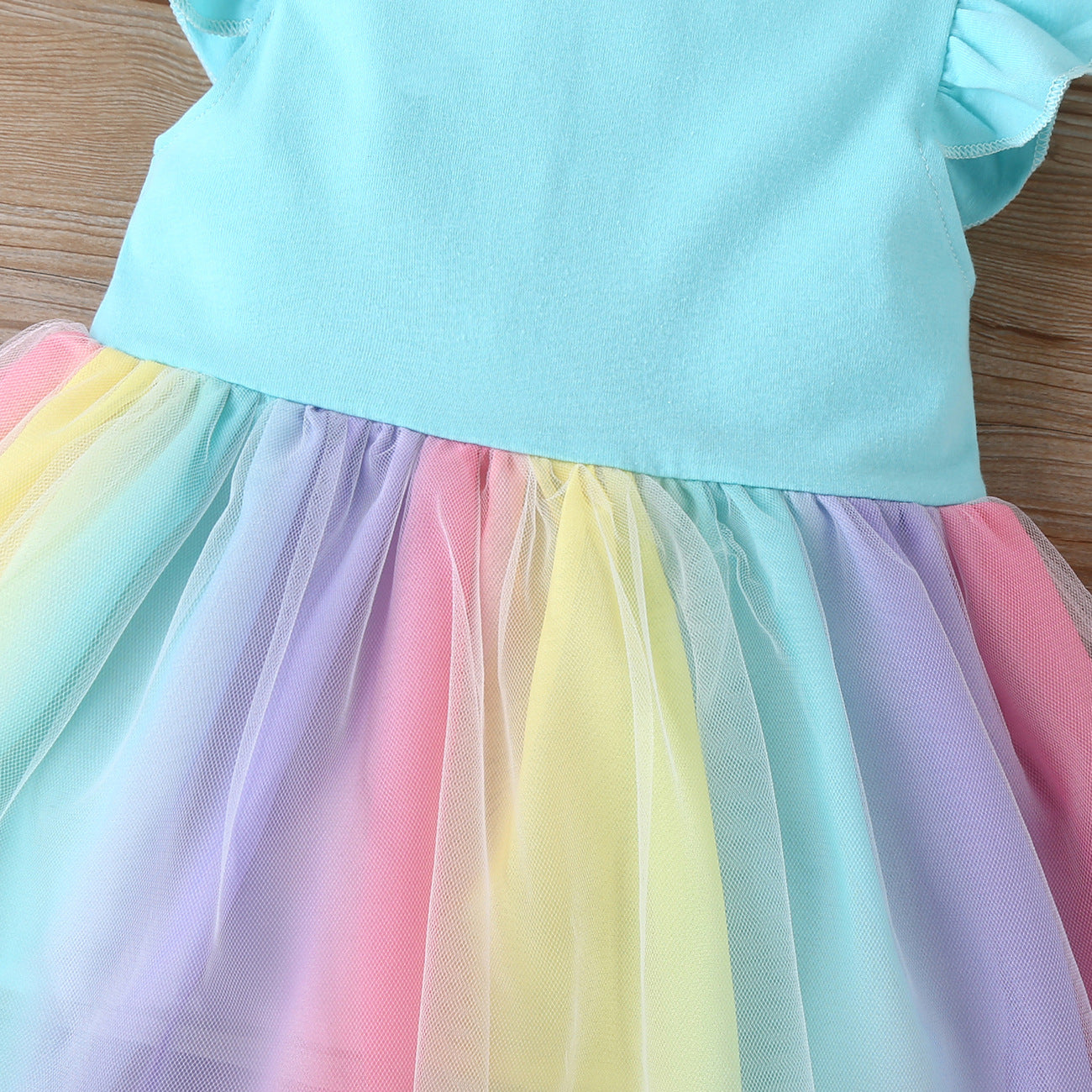 Baby Dress Pastel Rainbow
