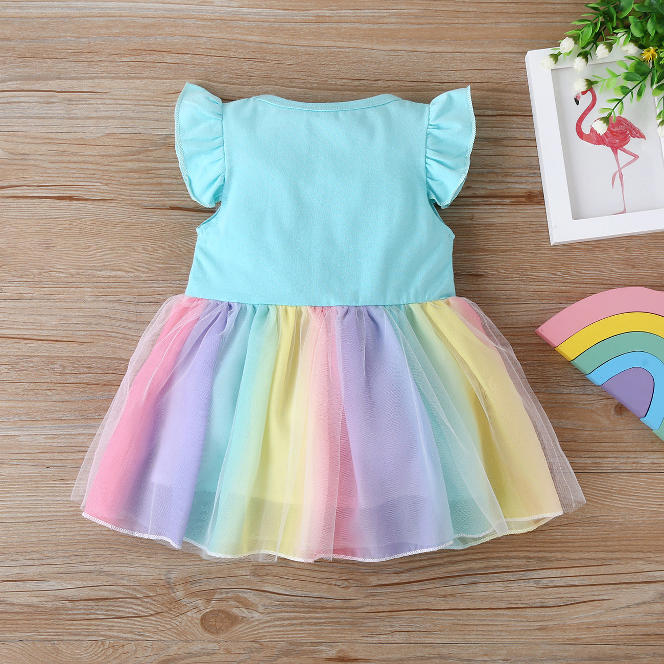 Baby Dress Pastel Rainbow