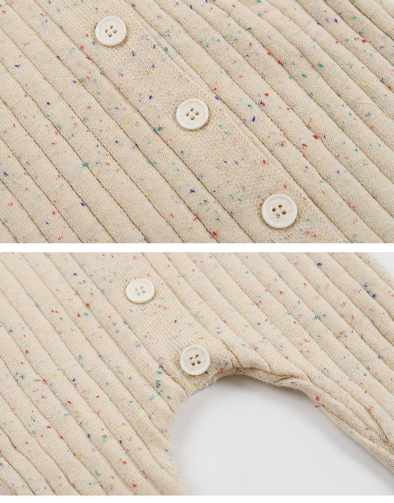 Knitted Onesie With Frill Design