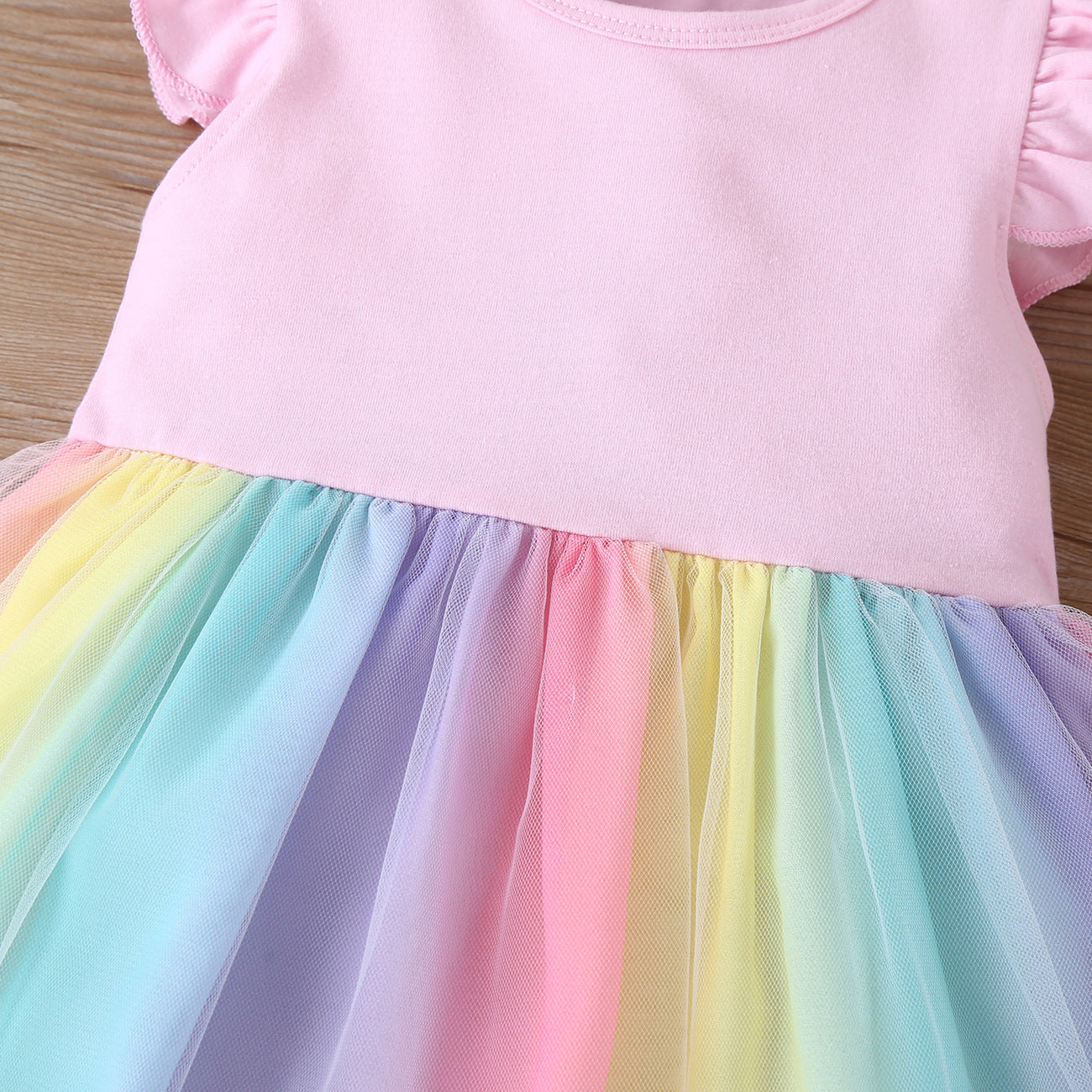 Baby Dress Pastel Rainbow