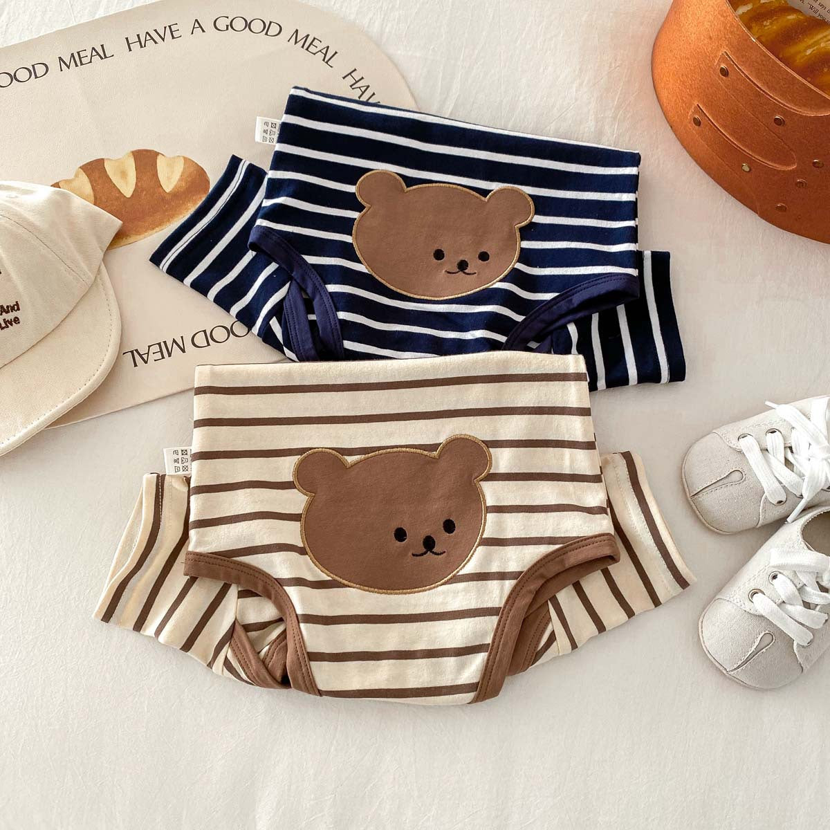 Baby Short Sleeve Romper Stripe Design