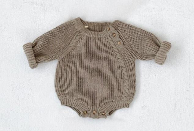 Baby Knitted Long Sleeve Romper